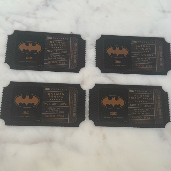 KITH X BATMAN FOREVER Collectors AMC Ticket Stub 11/19 - Picture 3 of 7